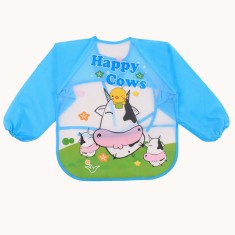 Baveta impermeabila cu manecute lungi - Vacutele fericite