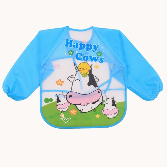 Baveta impermeabila cu manecute lungi - Vacutele fericite