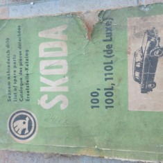 Manual reparație piese Skoda 100, 100L, 110L 1970 vintage