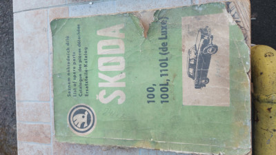 Manual reparație piese Skoda 100, 100L, 110L 1970 vintage foto