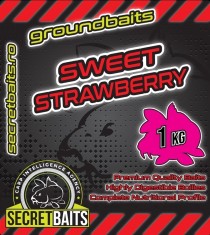 Secret Baits Strawberry Groundbaits 1kg foto