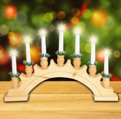 Decor piramida cu lumanari HOME KAD 02 foto