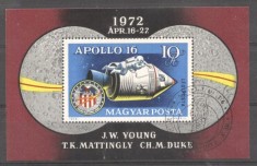 Hungary 1972 Space, perf. sheet, used M.076