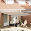 Marchiză automată retractabilă Bej 400x300 cm