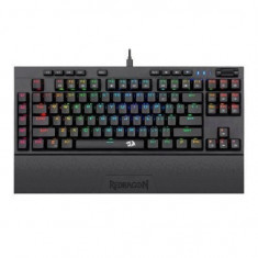 Tastatura gaming mecanica Redragon Broadsword neagra iluminare RGB foto