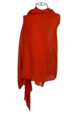 Esarfa dama uni 25V, caramiziu 180 x 95 cm