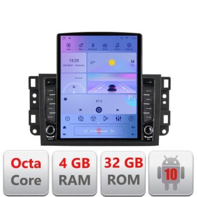 Navigatie Chevrolet Captiva G-020 ecran tip TESLA 9.7&amp;quot; cu Android Radio Bluetooth Internet GPS WIFI 4+32GB DSP 4G Octa CarStore Technology foto
