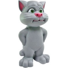 Jucarie FOXMAG24&reg; Talking Tom interactiva, 20cm, motanul vorbitor cu povesti, repeta tot ce aude