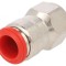 Racord Push-In Alamă Nichelată Filet 1/4&quot;