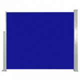 Copertină laterală retractabilă, albastru, 120x300 cm, vidaXL