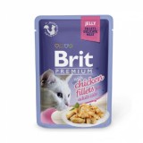 Brit Delicate, hrana umeda pentru pisici, Pui, 85 gr