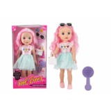 Papusa FASHION, 35 cm, ROZ, MomKi