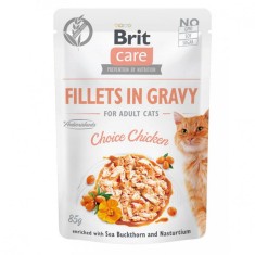 Brit Care Cat Fillets in Gravy Choice Chicken 85 g foto
