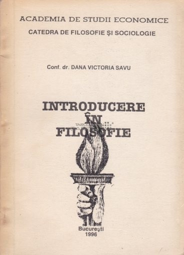 Introducere in filosofie Dana Victoria Savu