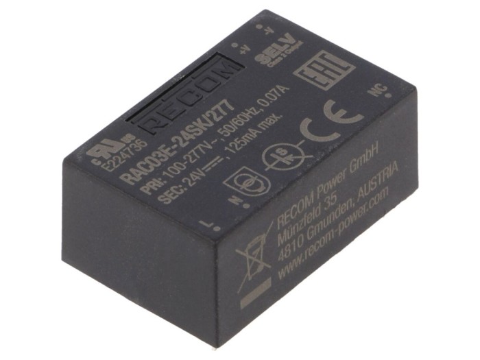 Convertor AC/DC 3W 24V PCB