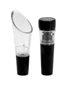 Set 2 accesorii de aerat si dop pentru vin