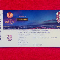 Bilet meci fotbal CFR 1907 CLUJ - INTERNAZIONALE MILANO (21.02.2013)