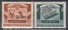ROMANIA 1952 LP 309 JOCURILE MONDIALE DE IARNA SUPRATIPAR SERIE MNH