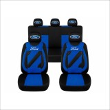 Set Huse Scaune Universale Nero Albastru Personalizate cu Ford