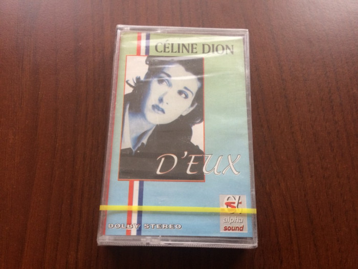 celine dion d&#039;eux 1995 caseta audio muzica usoara soft pop alpha sound sigilata
