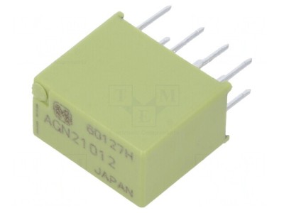 Releu Electromagnetic DPDT 12VDC SMT 1A foto