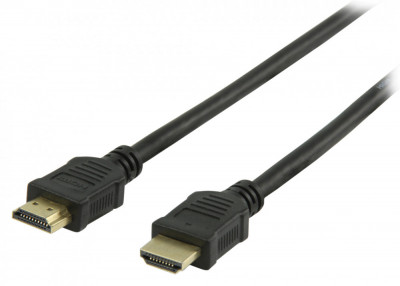 Cablu HDMI1.4 cu ethernet 15+1p tata - HDMI 15+1p tata aurit CCS 2m foto