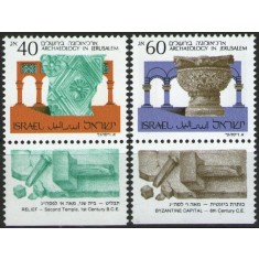 Israel 1988 - arheologie, serie neuzata cu tabs