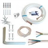 Kit Complet Instalare Aer Conditionat 9000/12000 BTU, 4m, Tevi Cupru Izolate, Cabluri MYYM, Accesorii Incluse