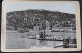 Fotografie tip CDV, Budapesta, vedere de pe Dealul Gell&eacute;rt, inceput de secol XX