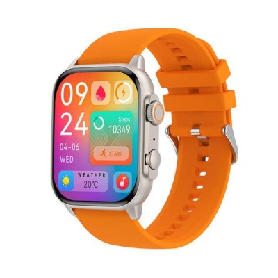 SMARTECH SmartWatch cu Apel Bluetooth, Tensiune arteriala, Ritm cardiac, Nivel Oxigen, Nivel stres, Ciclu menstrual, Afisare vreme, Calendar, Calculat foto