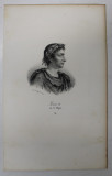 F.S. DELPECH ( 1778 - 1825 ) - LOUIS II DIT LE BEGUE , LITOGRAFIE MONOCROMA , CCA. 1820