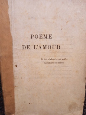 Comtesse de Noailles - Poeme de l&amp;#039;amour foto