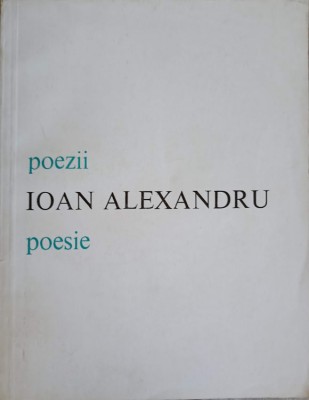 POEZII POESIE. EDITIE BILINGVA ROMANA-ITALIANA-IOAN ALEXANDRU-216856 foto