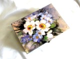 Cutie lemn cu model floral 46336