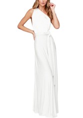 Rochie lunga eleganta pentru femei Ibtom Castle, alba, S - OUTLET