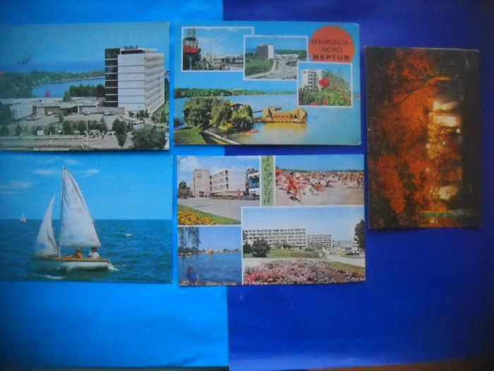 HOPCT LOT NR 872 NEPTUN --LITORAL-CT-5 CARTI POSTALE-RSR-CIRCULATE