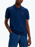 Cumpara ieftin Tricou polo barbati cu logo si croiala Regular fit din bumbac bleumarin, S, Levi&#039;s