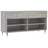 Cumpara ieftin Banca de pantofi, gri sonoma, 102x35x55 cm, lemn prelucrat