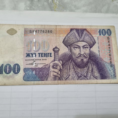 bancnota kazahstan 100 te 1993
