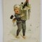 &#039; LA MULTI ANI ! &#039; , MIC COSAR CU STICLA DE SAMPANIE , CROMOLITOGRAFIE , CARTE POSTALA , 1944