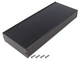 Carcasă Aluminiu Neagră FISCHER ELEKTRONIK TUF 94x220x32mm - Model TUF 94 32 220 SA