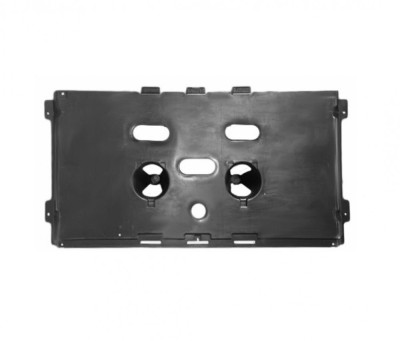 Scut motor Smart Fortwo (W453), 11.2014-2022; Renault Twingo, 09.2014-, montare fata, negru; plastic-polipropilena (PP); benzina, RapidAuto foto