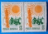 TIMBRE ROMANIA LP 622/1966 CONGRESUL COOPERATIVELOR AGRICOLE -Serie pereche -MNH, Nestampilat