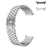 Curea metalica compatibila Samsung Galaxy Watch Ultra2, telescoape Quick Release, Bright-Silver