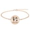 Best Friends - Bratara personalizata prieteni din argint 925 placat cu aur roz