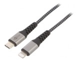 Cablu USB 2.0 Lightning la USB-C 2m Negru 87W