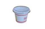 Set 100 buc Pahare de Pasti, Hristos a Inviat, din plastic, cu capac, 250 ml, model lumanare, Gimihome