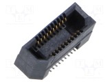 Conector PCB-PCB mamă PIN 20 0,8mm ERF8 aurit SMT 1,4A SAMTEC