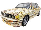 Macheta BMW M3 E30 1:24 replica metal camuflaj noroi lumini sunete