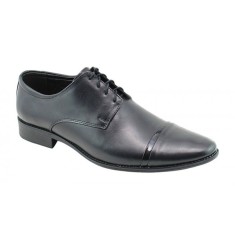 Pantofi barbati office eleganti din piele naturala - Model Negru 111N